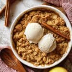 Smoked Bourbon Apple Crisp Recipe