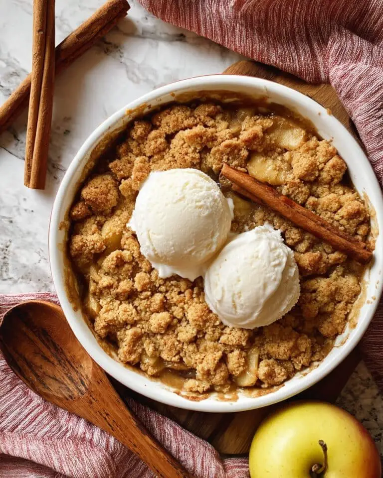 Smoked Bourbon Apple Crisp Recipe