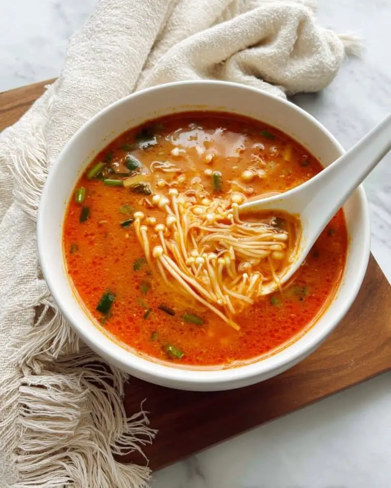Tomato Enoki Mushroom Soup Recipe