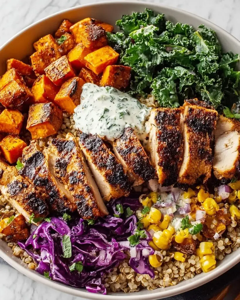 Blackened Chicken and Sweet Potato Bowls Recipe