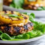 Grilled Hawaiian Chicken Burgers with Chipotle Ranch Sauce Recipe