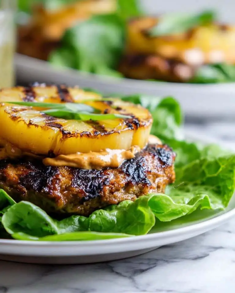 Grilled Hawaiian Chicken Burgers with Chipotle Ranch Sauce Recipe