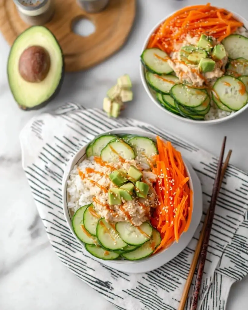 Simple Spicy Tuna Lunch Bowls Recipe