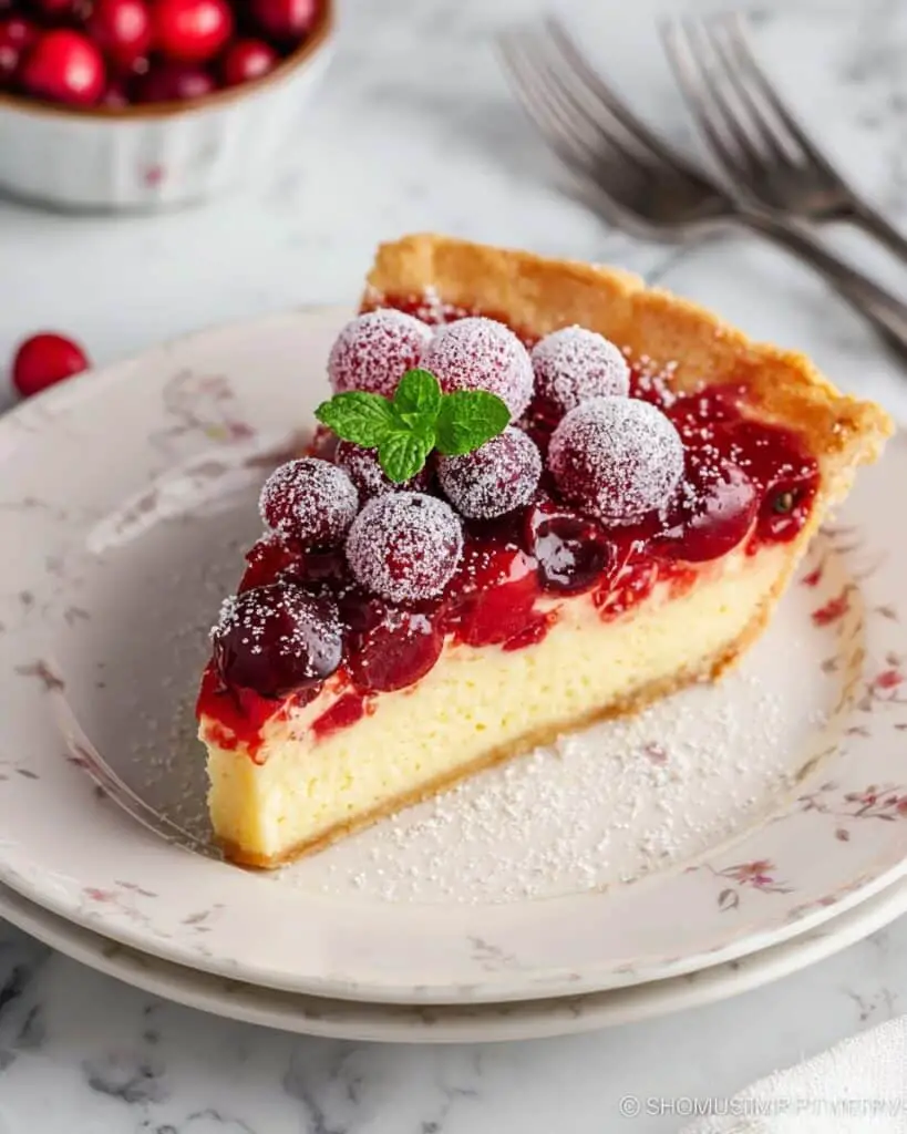 Cranberry Custard Pie Recipe