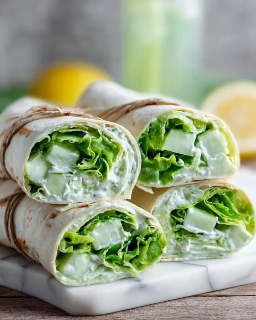Cucumber Wraps with Green Goddess Dressing Recipe