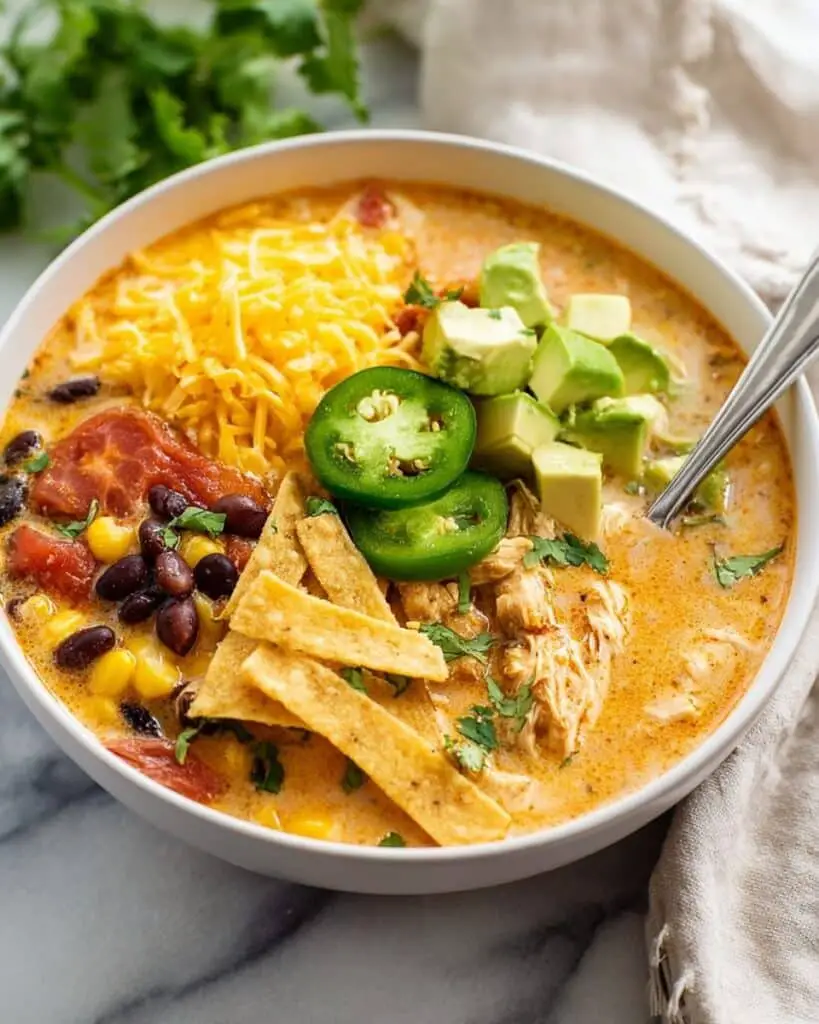 Creamy Chicken Tortilla Soup Recipe