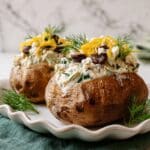Greek Tuna Salad Baked Potatoes Recipe