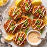 Air Fryer Buffalo Chicken Patties with Spicy Ranch Recipe