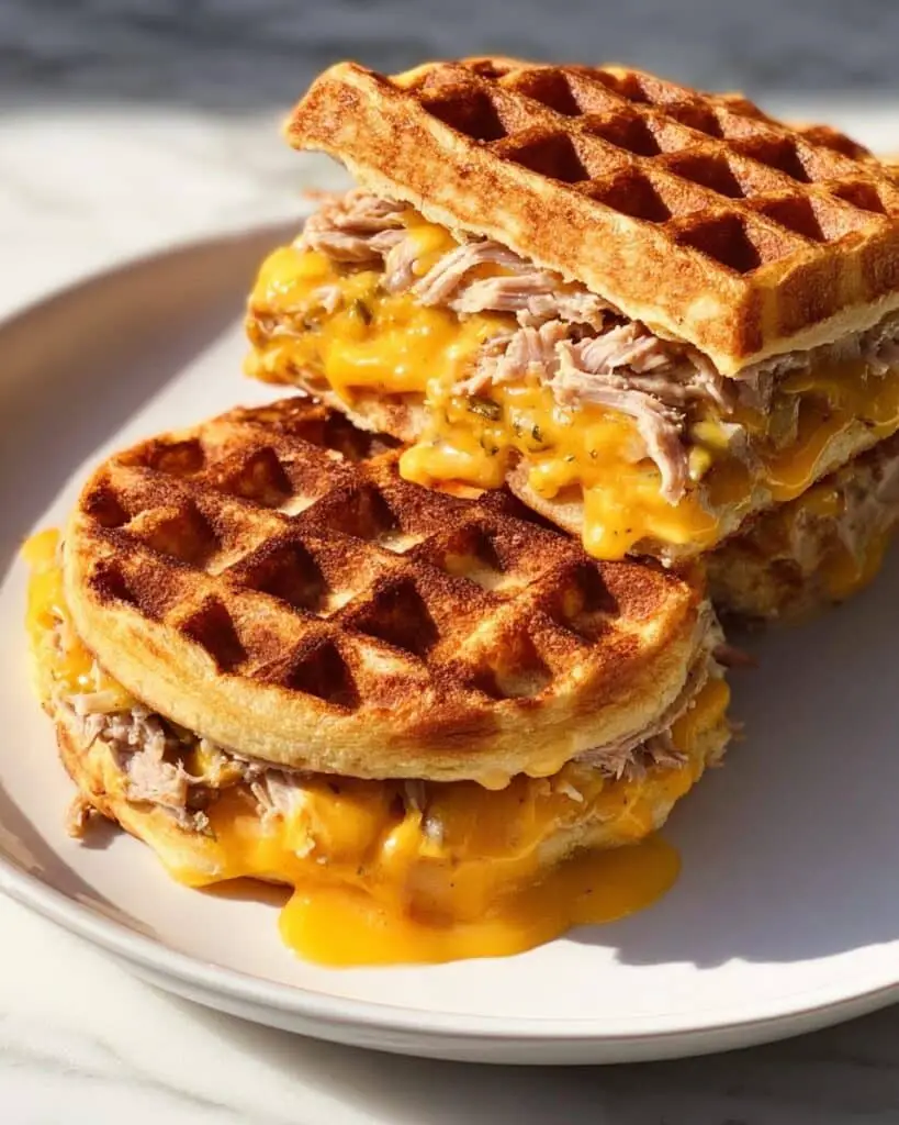 Keto Tuna Melt Chaffle Recipe