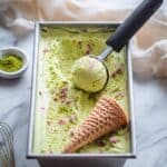 Honey Matcha Coconut and Lime Ice Cream Recipe