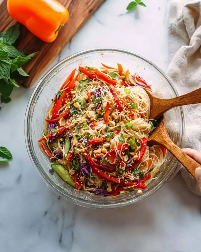 Spring Roll Salad with Spicy Ginger Dressing Recipe