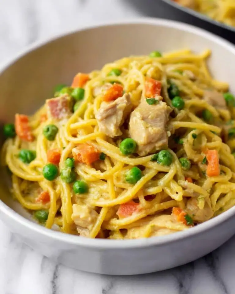 Creamy Vegan Chicken Noodle Casserole Recipe