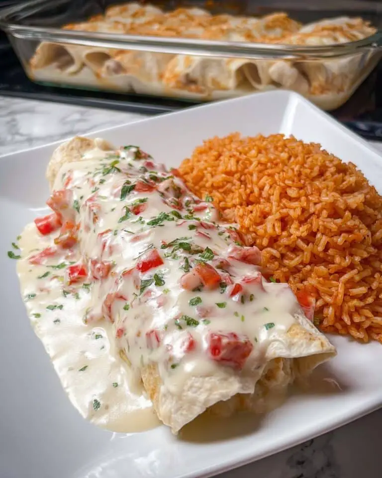 Queso Chicken Enchiladas Recipe