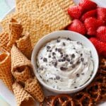 Easy Chocolate Chip Cheesecake Dip Recipe