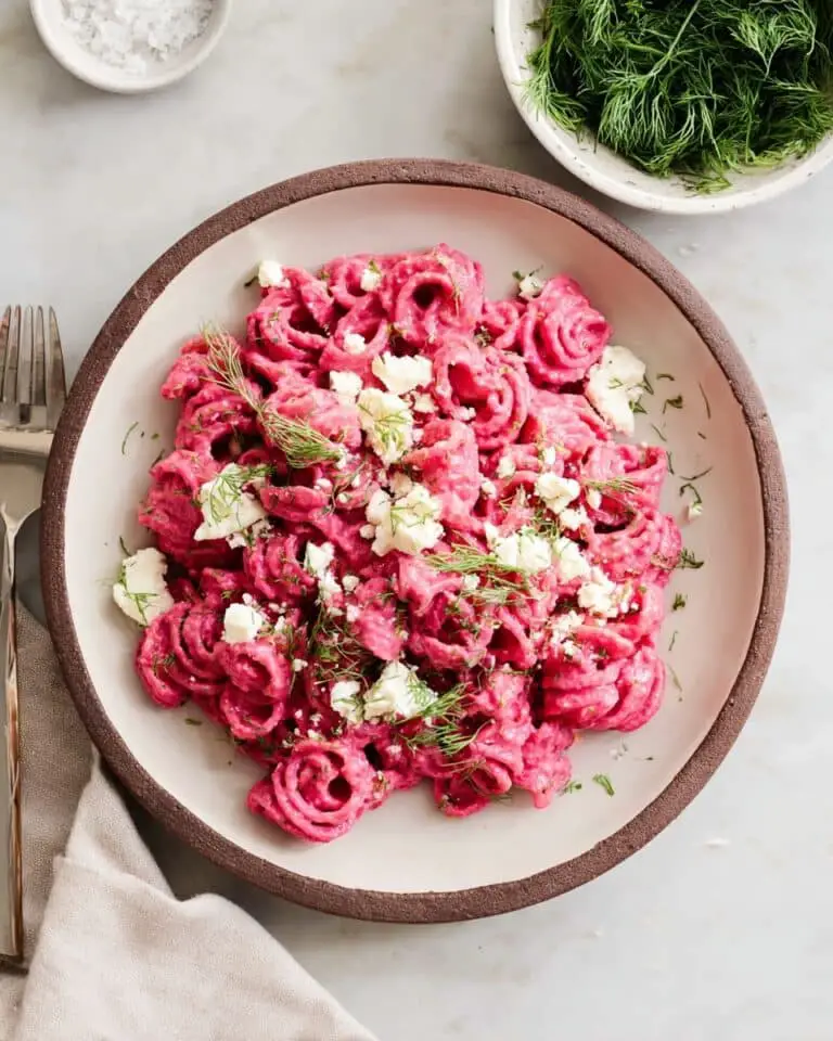 Roasted Beet and Feta Pasta Recipe