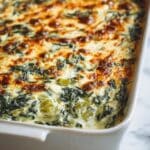 High Protein Spinach Artichoke Bake (Keto, Low-Carb) Recipe