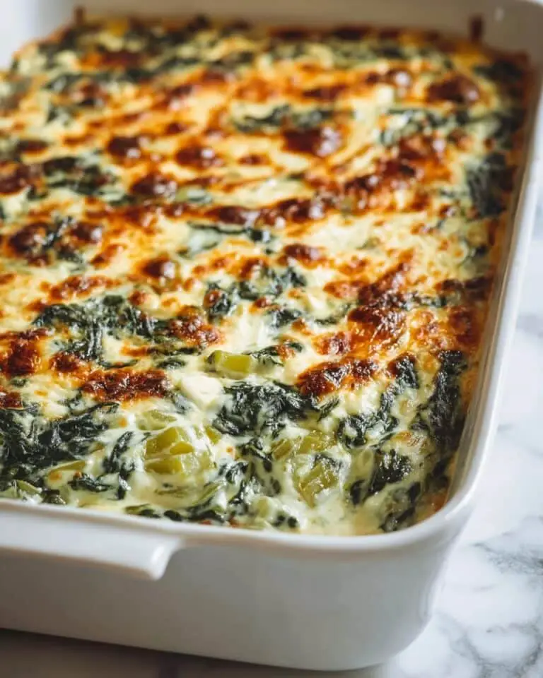 High Protein Spinach Artichoke Bake (Keto, Low-Carb) Recipe