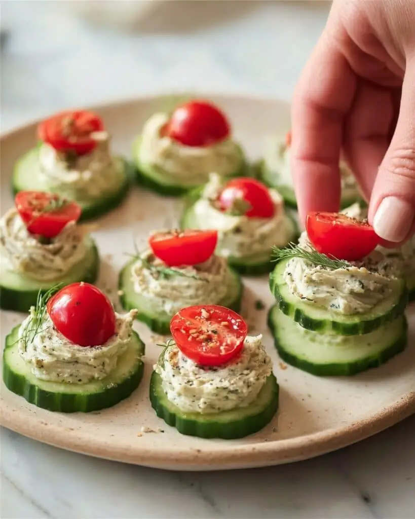 Cucumber Tomato Bites Recipe