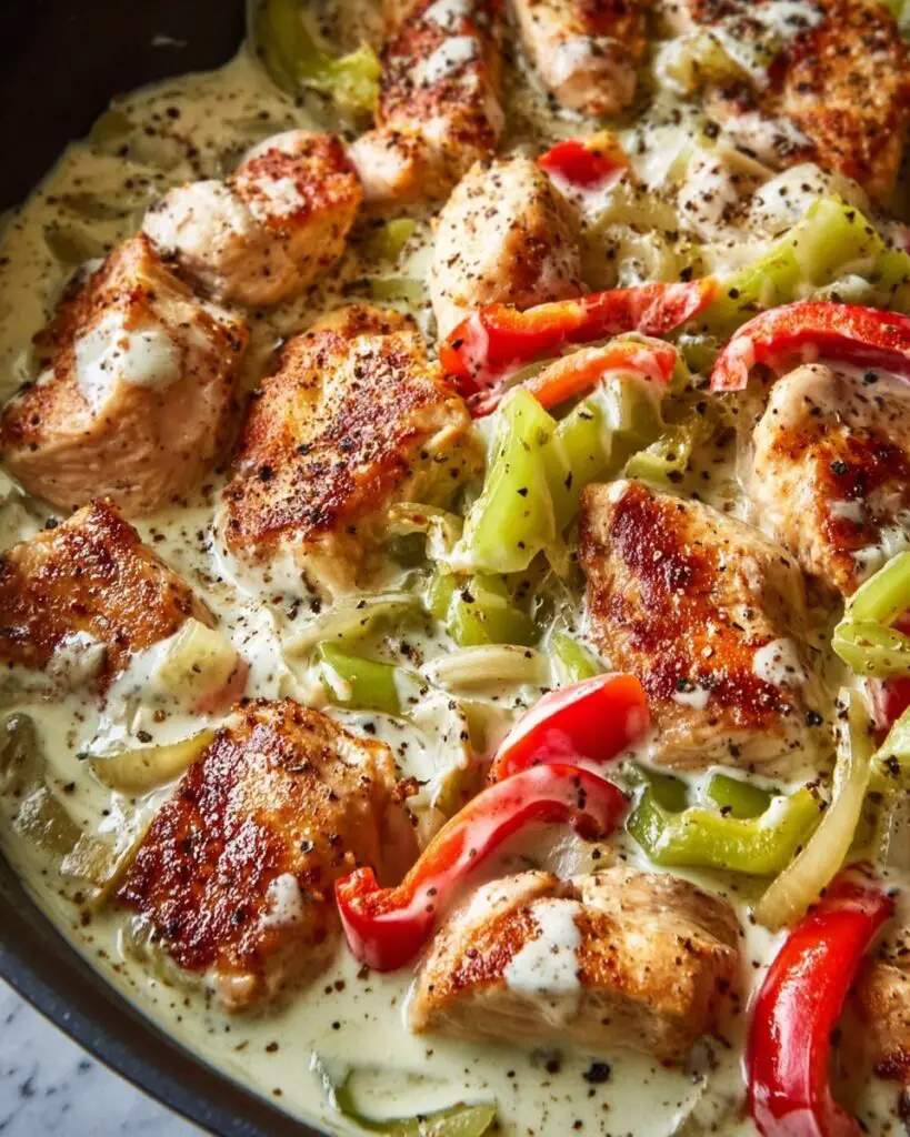 Creamy Pepperoncini Chicken Skillet Recipe