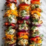 Air Fryer Cilantro Yogurt Chicken Kabobs Recipe