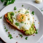Sweet Potato Toast with Avocado and Eggs Recipe