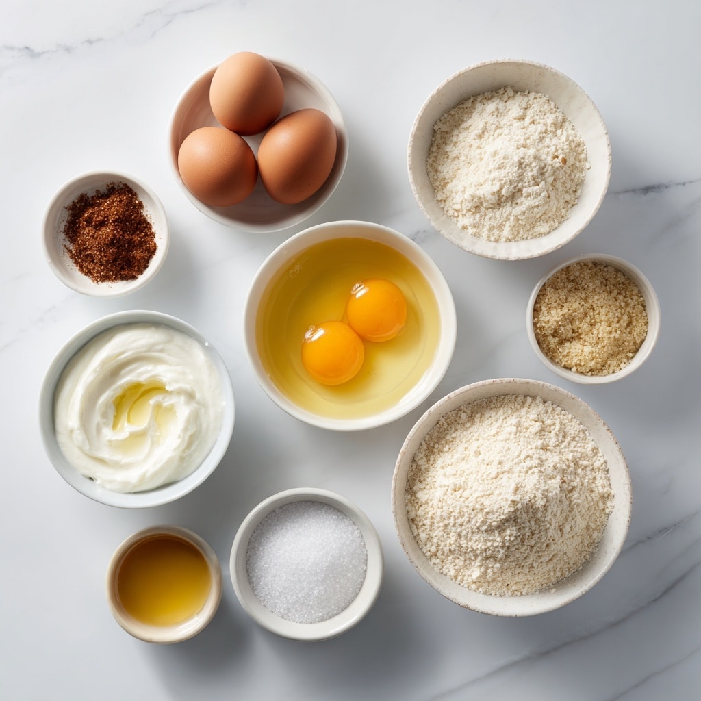 A loaf of bread with a golden brown crust and a soft, light yellow inside is shown resting on crumpled brown paper atop a wooden board. Two slices have been cut from the loaf, lying flat in front of it, revealing the airy texture inside. The background has green leaves that add some natural color, and the surface beneath has a white marbled texture photo taken with an iphone --ar 4:5 --v 7