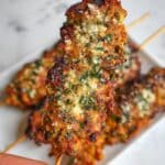 Garlic Parmesan Chicken Skewers Recipe