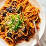 Silky Gochujang Pasta with Eggplant Recipe