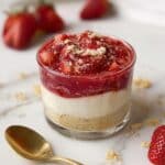 No Bake Protein Cheesecake Jar - Summer-Friendly, High-Protein, Low-Calorie Dessert Recipe