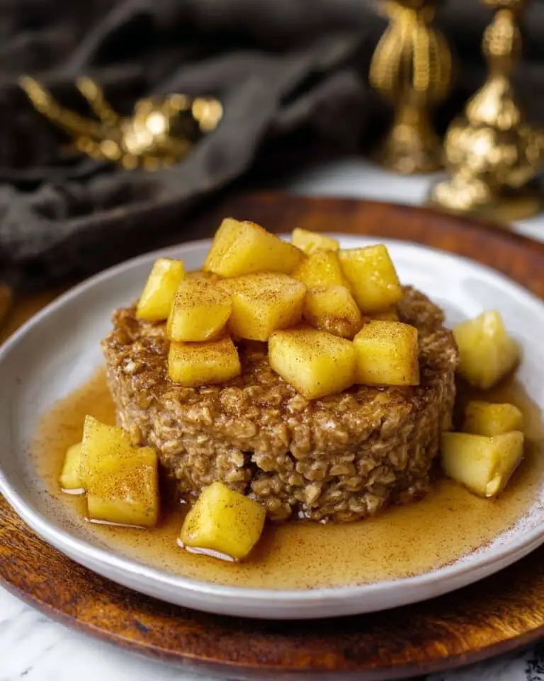 Baked Oatmeal with Caramelized Apples Recipe