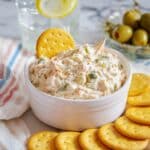 Creamy Olive Dip with Mozzarella and Greek-Inspired Flavors Recipe