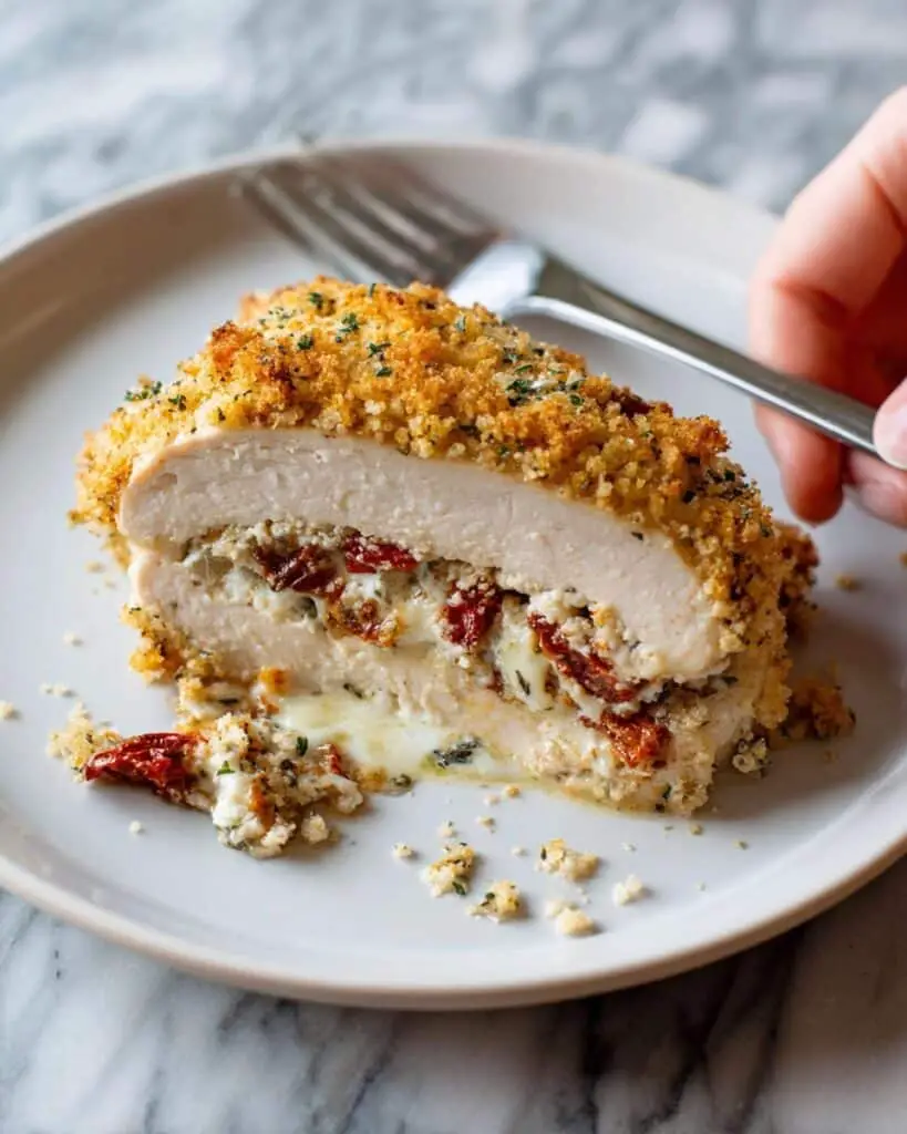 Crispy Chicken Roll-Ups with Goat Cheese and Sun-Dried Tomato Filling Recipe