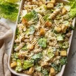 Quick Greek Yogurt Caesar Pasta Salad Recipe