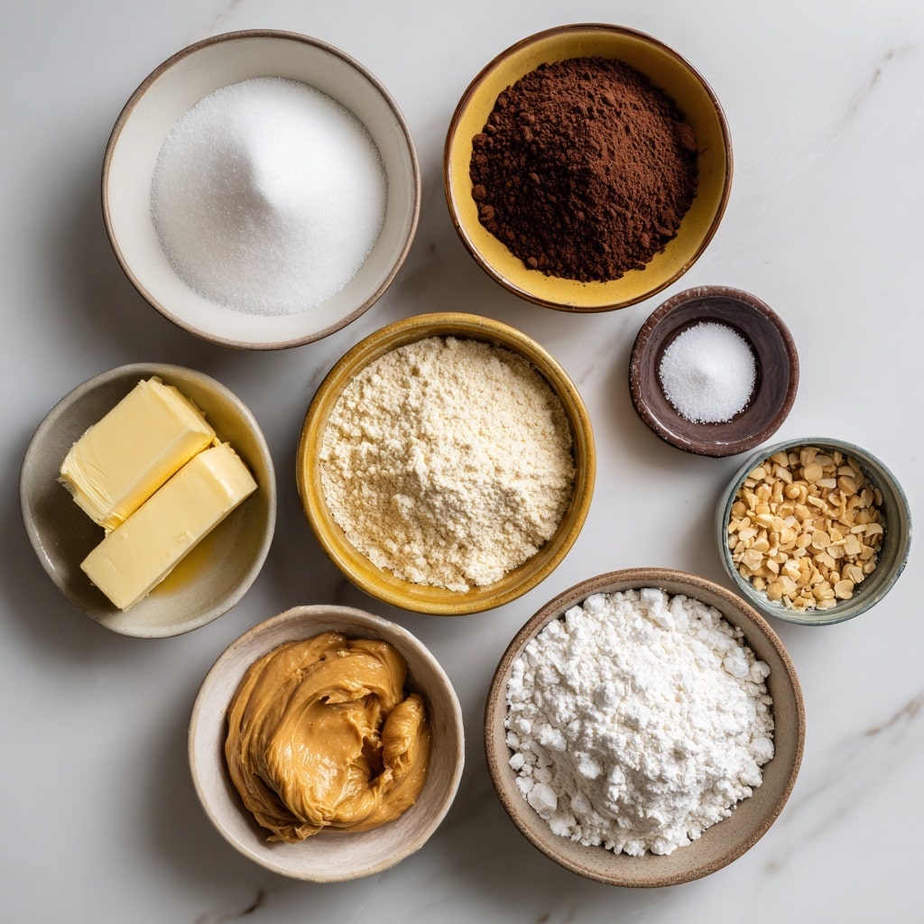 The image shows round chocolate sandwich cookies with a shiny, smooth texture, arranged on a white marbled surface. Each cookie has two dark chocolate layers with a thick creamy filling in the center that is light brown. The top cookie layer has thin diagonal drizzles of dark chocolate and small sprinkled nut pieces, adding texture. Some cookies are whole, while others are open with their matching cups placed nearby. The cups are brown and appear empty. The overall look is rich and inviting, with a mix of smooth and crunchy textures visible. Photo taken with an iphone --ar 4:5 --v 7