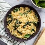 Parmesan Spinach Couscous Recipe