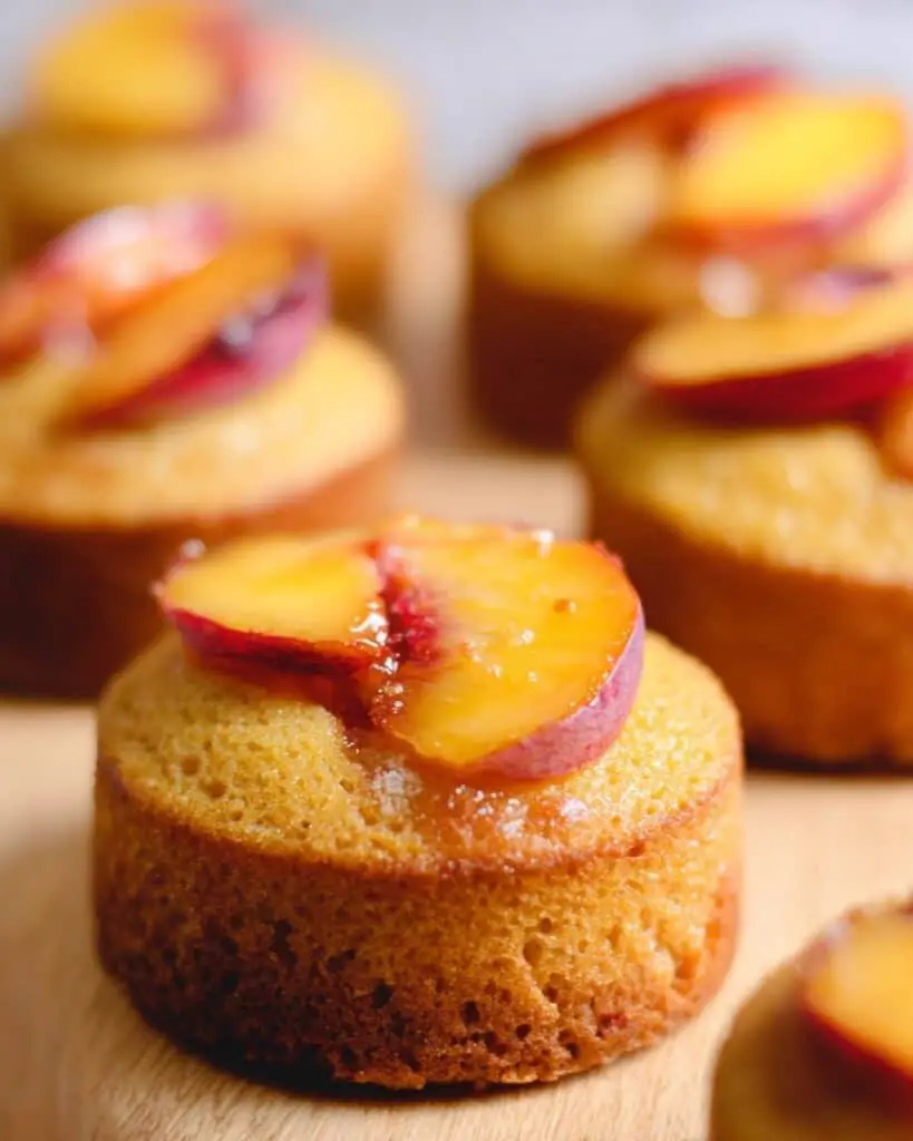 Peach Upside Down Mini Cakes Recipe