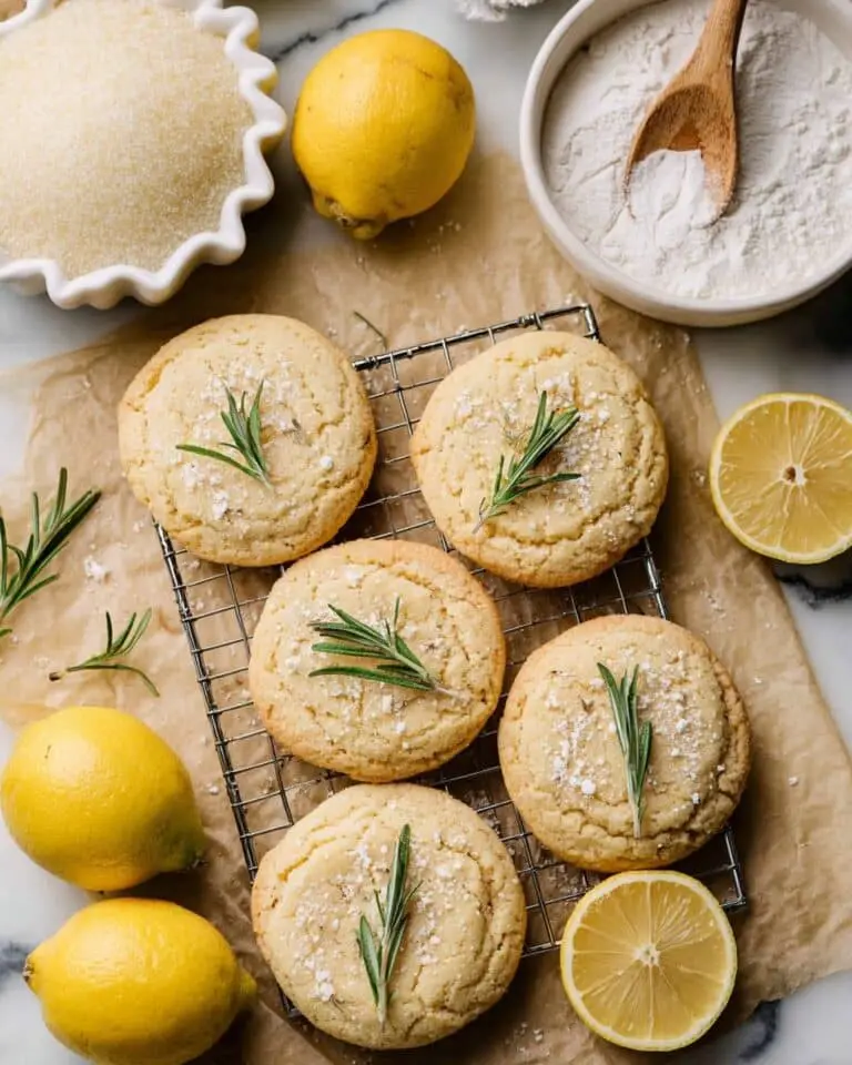 Rosemary Cookies with Lemon Sugar Recipe