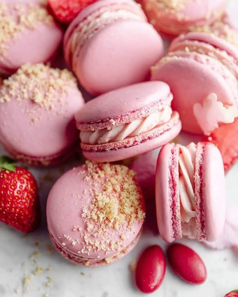 Strawberry Cheesecake Macarons Recipe
