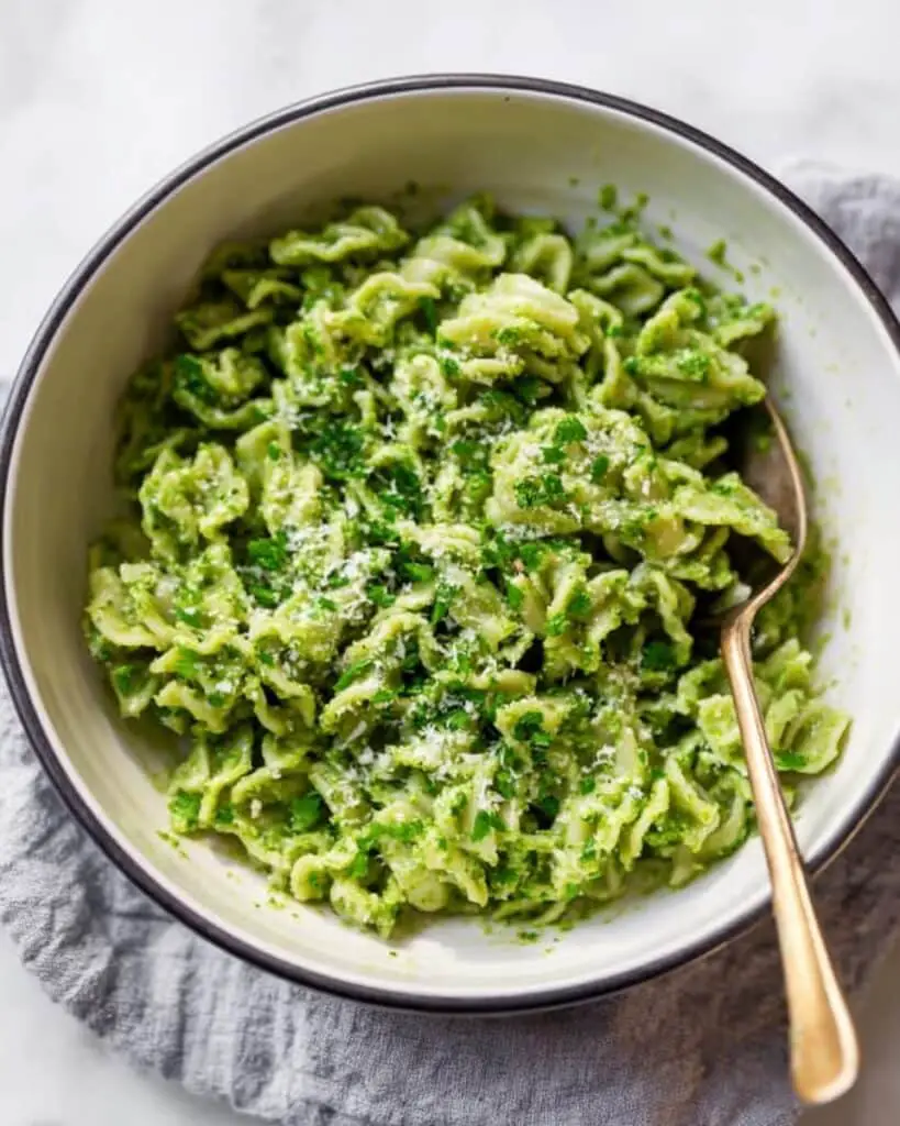 Vegan Pesto Pasta with Peas and Basil Recipe