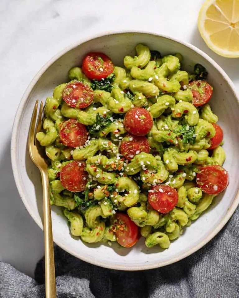 Vegan Avocado Pesto Pasta Recipe