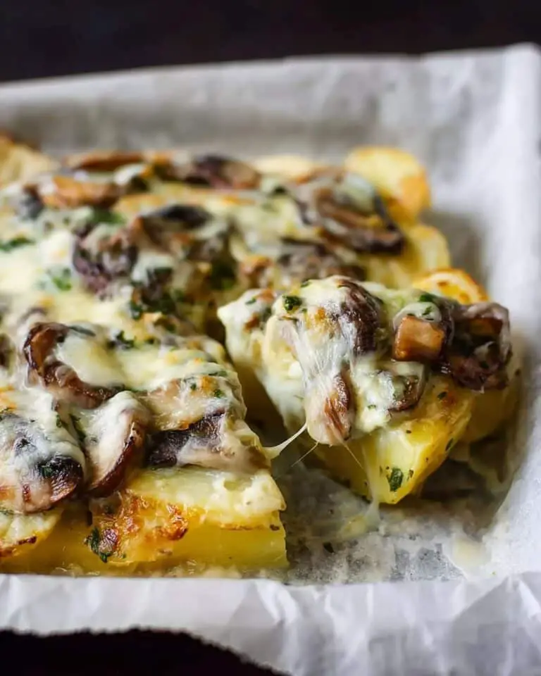 Spinach and Mushroom Polenta Stacks Recipe