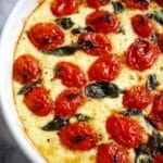 Baked Ricotta Dip with Cheeses, Tomatoes, and Fresh Basil Recipe