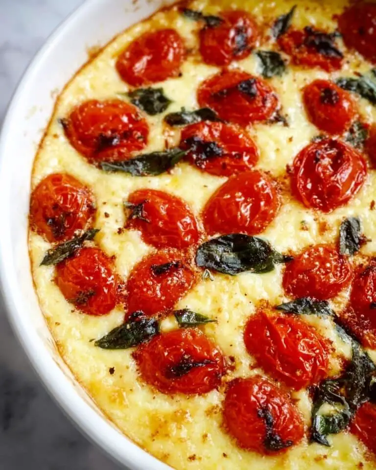 Baked Ricotta Dip with Cheeses, Tomatoes, and Fresh Basil Recipe