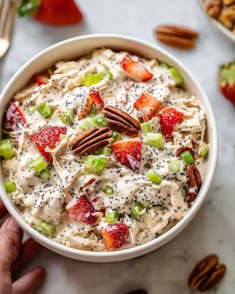 Strawberry Poppy Seed Pecan Chicken Salad Recipe