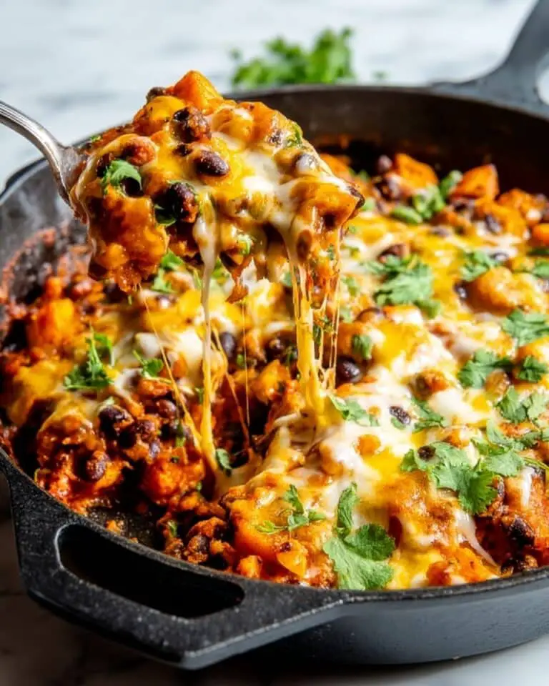 Butternut Squash and Black Bean Enchilada Skillet Recipe