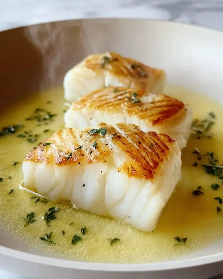 Healthy Halibut with Buerre Blanc Recipe