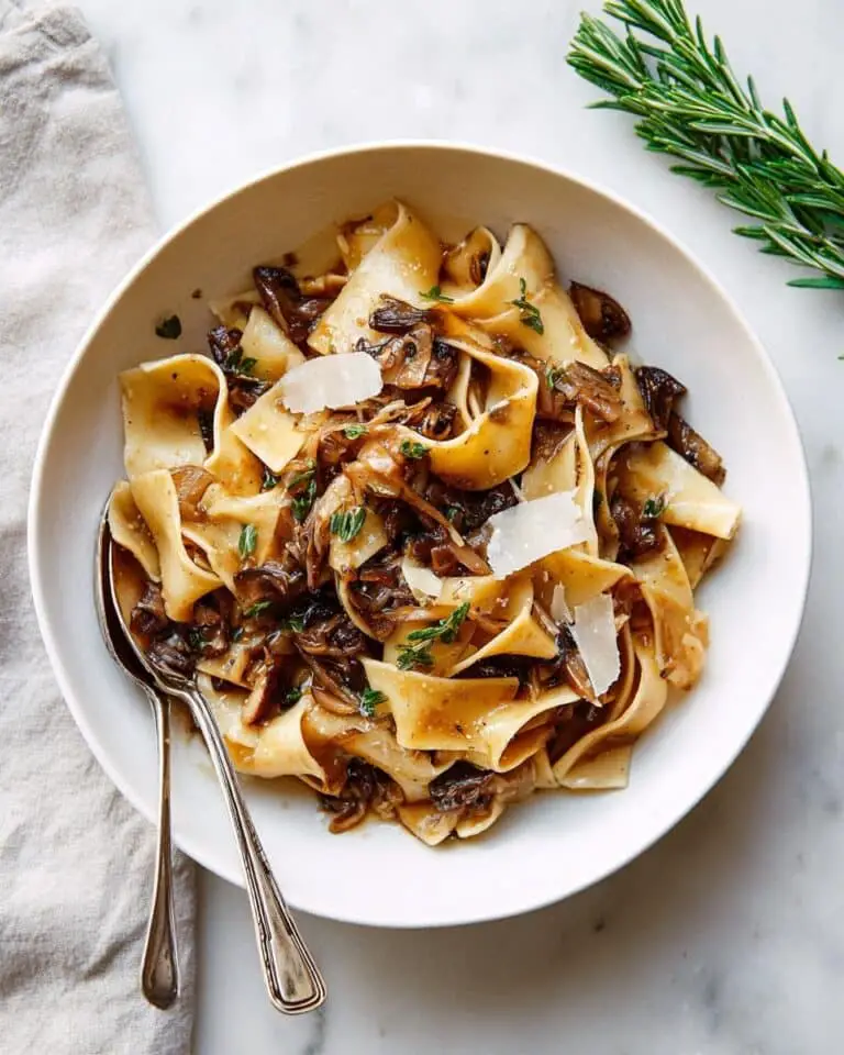 Portobello Mushroom Pappardelle Recipe