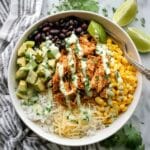 Slow Cooker Chicken Burrito Bowl Recipe