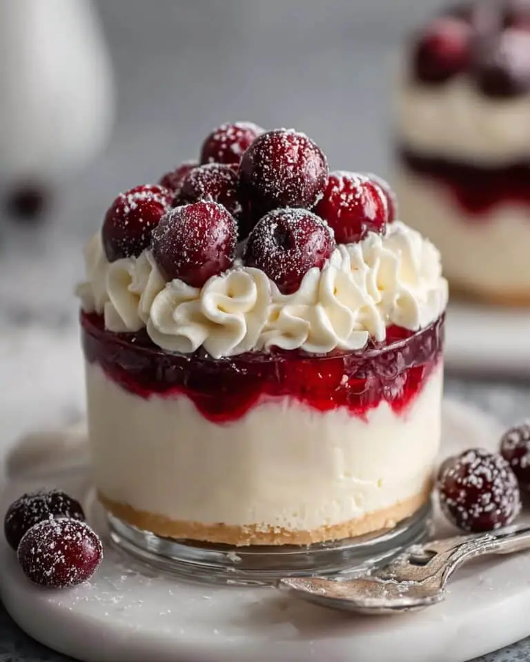 Cranberry Jam and White Chocolate Mousse Bliss Cheesecake Recipe