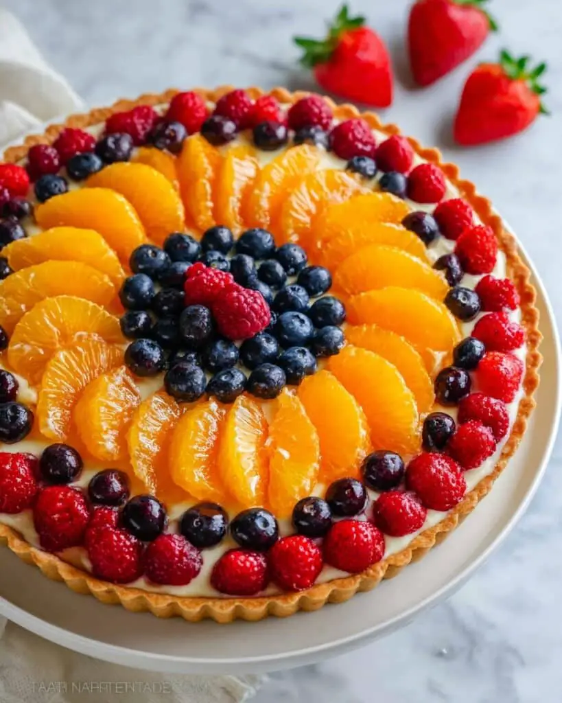 Fruit Tart with Cream and Fresh Berries Recipe